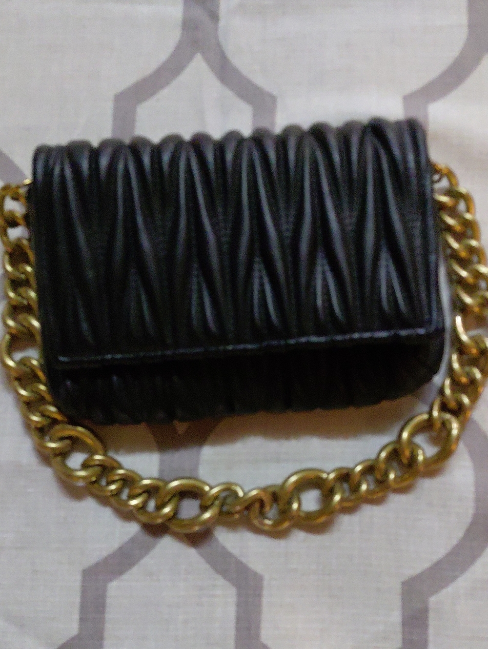 Montana West Black Quilted Chain Strap Shoulder Bag